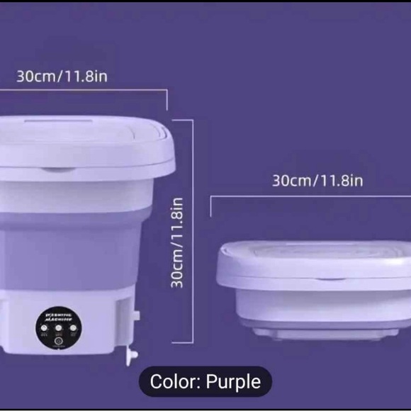Compact Purple Mini Washing Machine - Picture 6 of 8
